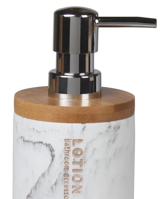 Dozownik mydła w płynie Marble Biały Splennid