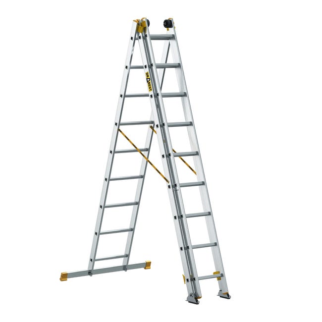 Drabina Max wielopozycyjna przemysłowa 3x9 150 kg Drabest