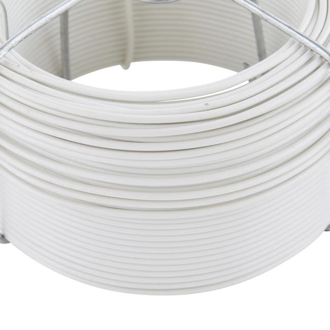 Drut stalowy powlekany 1.4 mm x 30 m biały Standers