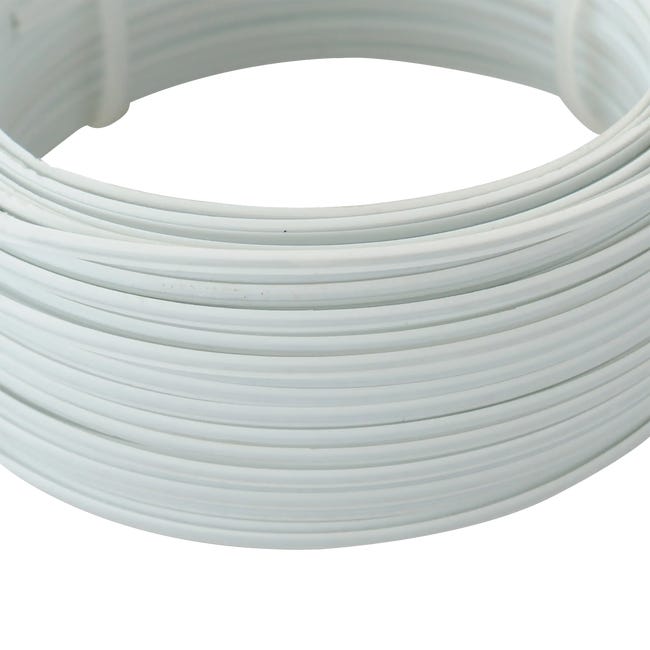 Drut stalowy powlekany 3 mm x 30 m biały Standers