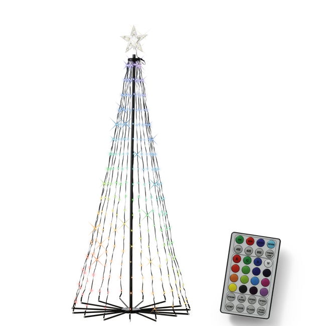 Drzewko świąteczne metalowe choinka 150cm LED