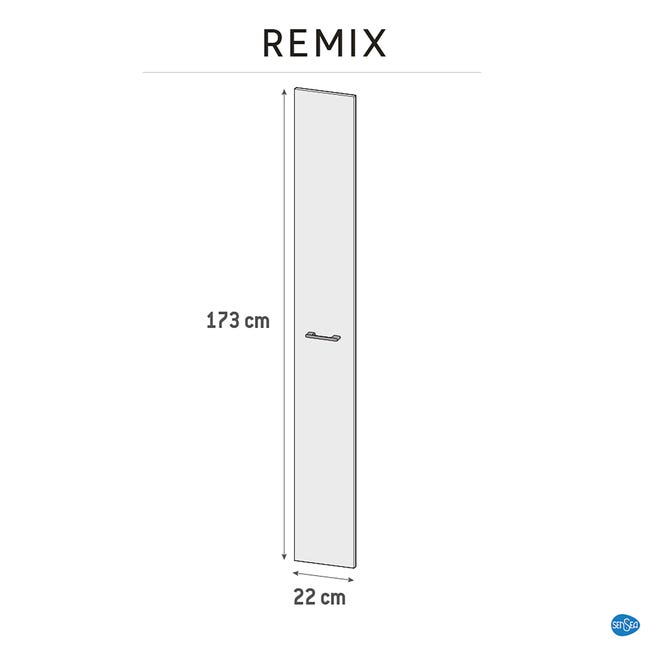 Drzwi do mebli łazienkowych Remix Celadon 22 x 173 Sensea