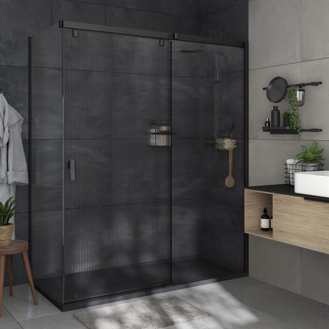 Drzwi prysznicowe przesuwne Neo Struktura 160 X 200 Sensea