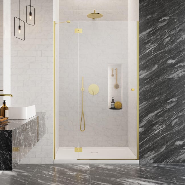 Drzwi prysznicowe uchylne Valence Lewe 100 x 195 Iridum