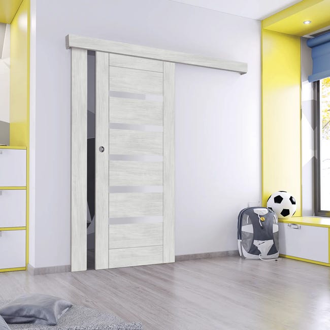 Drzwi przesuwne pokojowe Etna Dąb arctic 90 lewe Artens