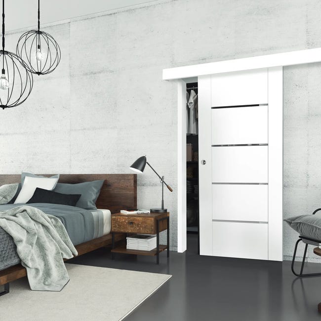 Drzwi przesuwne pokojowe Malibu White 70 Prawe Artens