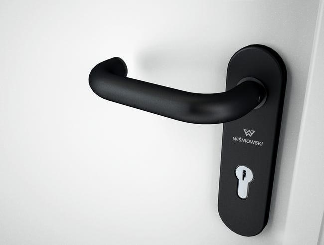 Drzwi techniczne zewnętrzne Technical 40 białe 80 lewe otwierane na zewnątrz Wiśniowski