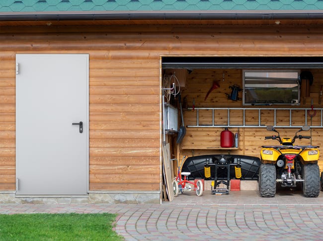 Drzwi techniczne zewnętrzne Technical 60 szare 80 lewe otwierane na zewnątrz Wiśniowski