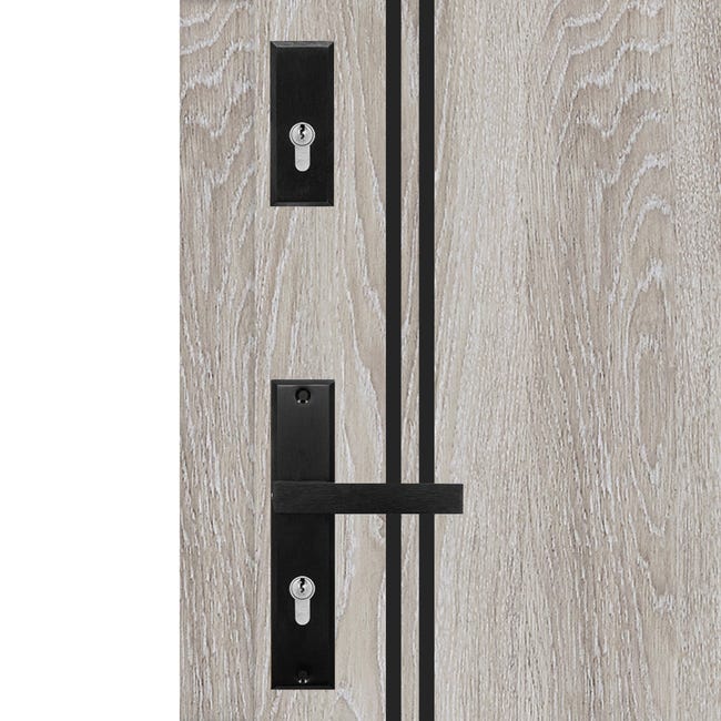 Drzwi wejściowe otwierane do wewnątrz Hermes Dąb Srebrny 80 Lewe Nawadoor