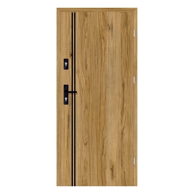 Drzwi wejściowe otwierane na zewnątrz Hermes Dąb Catania 90 Prawe Nawadoor