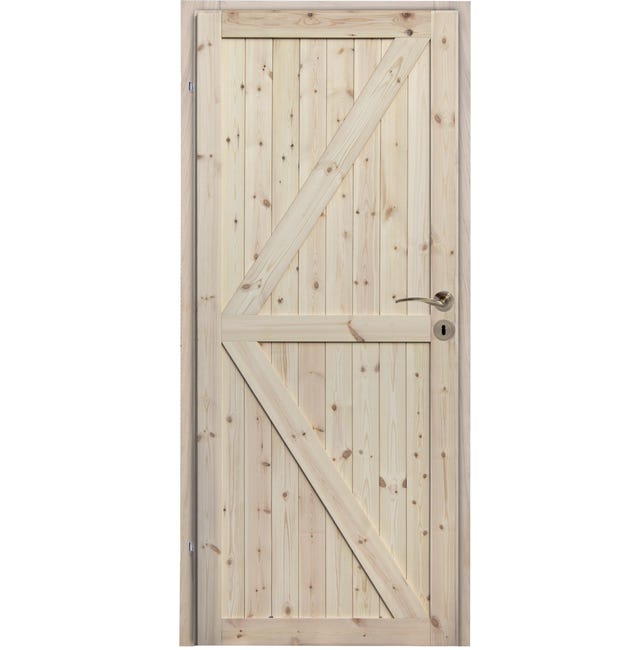 Drzwi wewnętrzne drewniane pełne Loft II 80 Lewe Radex