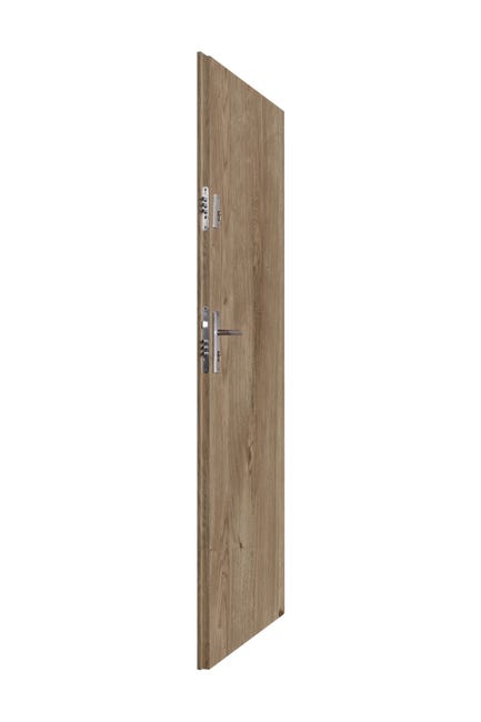 Drzwi wewnętrzne drewniane wejściowe Santos Set dąb wiosenny 90 lewe