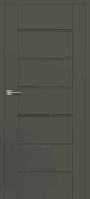 Drzwi wewnętrzne pełne bezprzylgowe Quanto Grafit mat 70 Prawe Voster