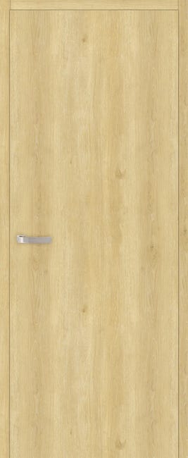 Drzwi wewnętrzne pełne bezprzylgowe Revers Dąb piaskowy 80 Uniwersalne wysokość 220 cm Artens