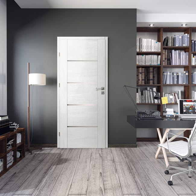 Drzwi wewnętrzne pokojowe Malibu Bianco 90 Lewe Artens