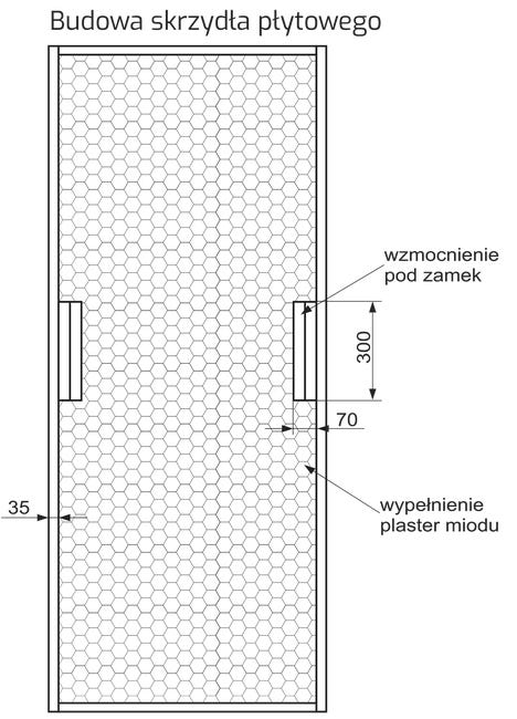 Drzwi wewnętrzne pokojowe Rubik 90 prawe dąb srebrny Voster