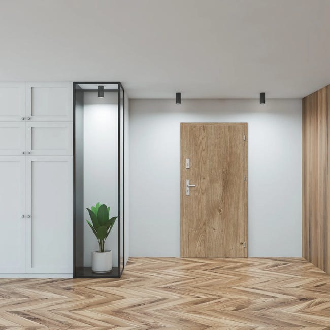 Drzwi wewnętrzne wejściowe MDF 32 dB Santos Set dąb wiosenny 80 lewe