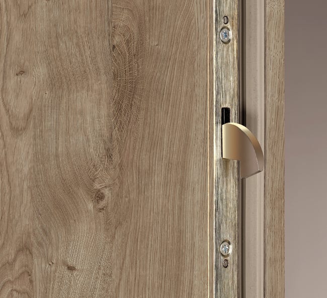 Drzwi wewnętrzne wejściowe MDF RC2 32dB Eris Set dąb wiosenny 80 lewe