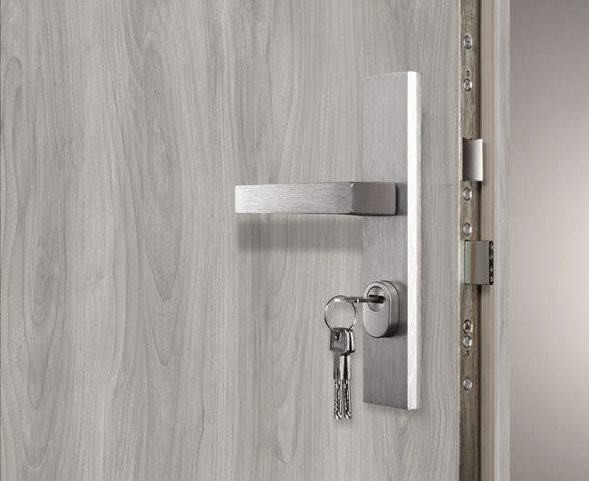 Drzwi wewnętrzne wejściowe MDF RC2 32dB Eris Set jesion modern 90 lewe