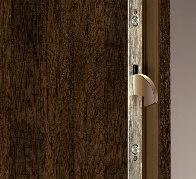 Drzwi wewnętrzne wejściowe MDF RC2 32dB Eris Set orzech san marino 80 prawe