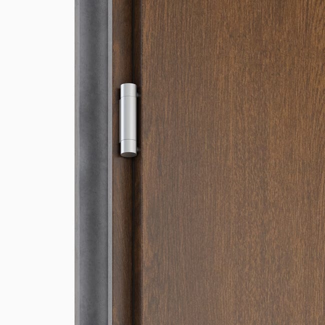 Drzwi zewnętrzne stalowe wejściowe  Adriana 68 7 orzechowe 80 Prawe Ok Doors Trendline