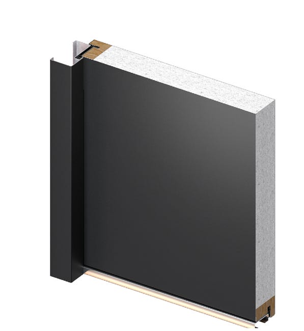 Drzwi zewnętrzne stalowe wejściowe Arco antracytowe 80 lewe OK Doors Trendline