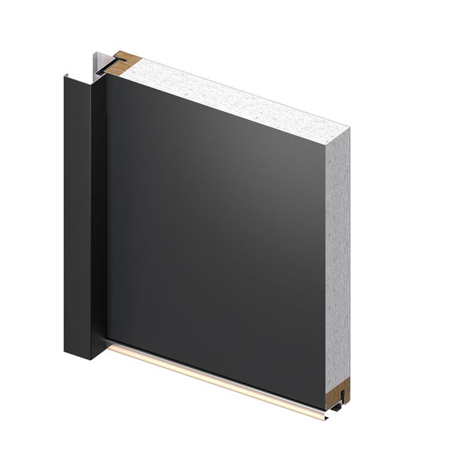 Drzwi zewnętrzne stalowe wejściowe Artemida 2 antracytowe 80 prawe OK Doors Trendline