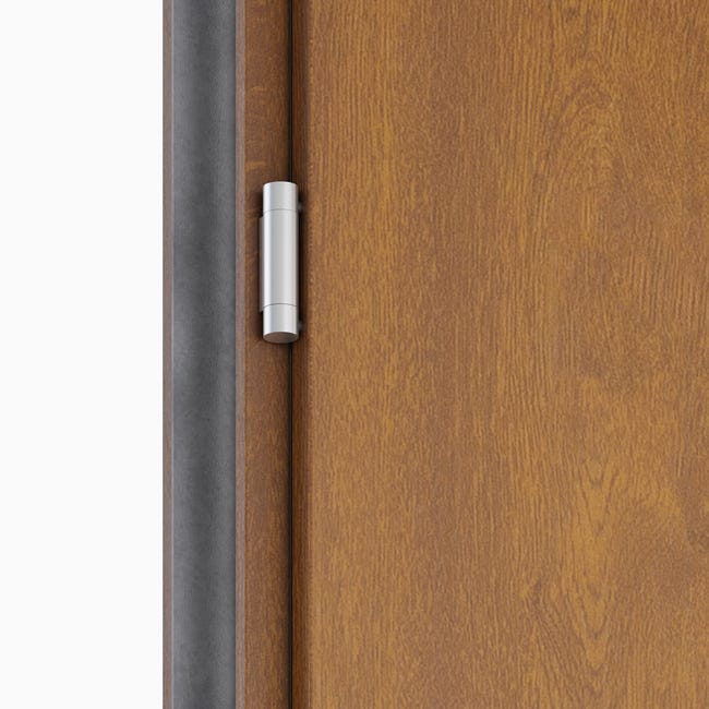Drzwi zewnętrzne stalowe wejściowe Artemida 2 złoty dąb 80 lewe OK Doors Trendline