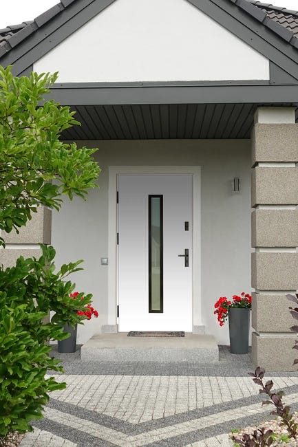 Drzwi zewnętrzne stalowe wejściowe Auria Passive biały 90 lewe Splendoor