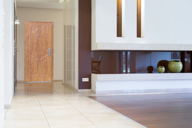 Drzwi zewnętrzne stalowe wejściowe RA-07 Złoty dąb 80 Lewe Ok Doors Trendline
