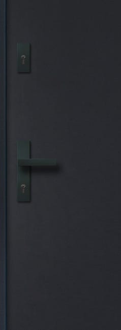 Drzwi zewnętrzne stalowe wejściowe Stark RC3 antracytowe 80 prawe OK Doors Trendline