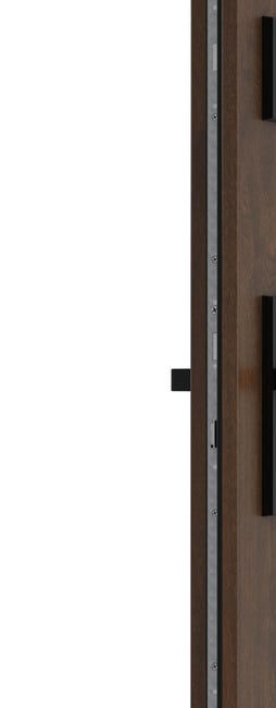 Drzwi zewnętrzne stalowe wejściowe Stark RC3 orzechowe 90 prawe OK Doors Trendline