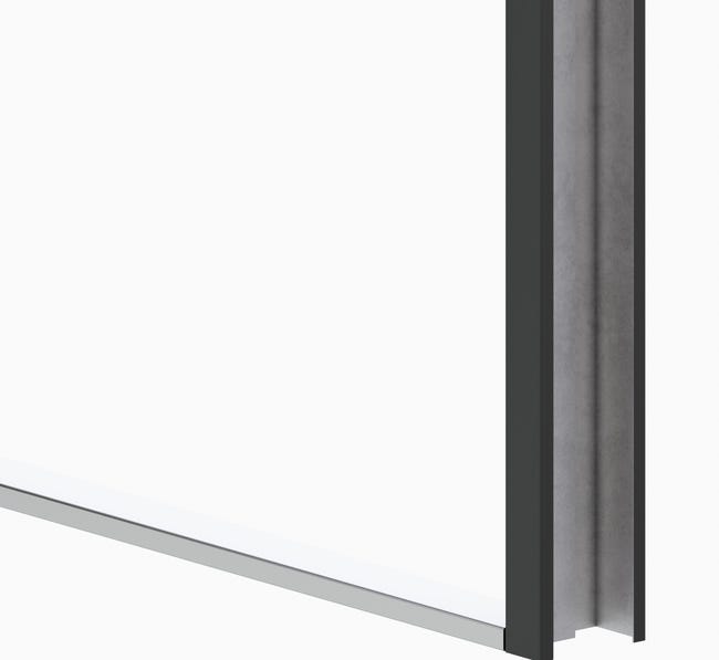 Drzwi zewnętrzne stalowe wejściowe Unico antracytowe 80 prawe OK Doors Trendline