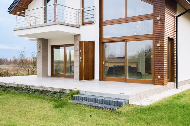 Drzwi zewnętrzne stalowe wejściowe antywłamaniowe RC2 Iris Złoty Dąb 80 prawe OK DOORS TRENDLINE