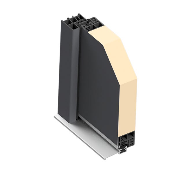 Drzwi zewnętrzne stalowe wejściowe pasywne Kalabria antracyt 90 lewe Splendoor