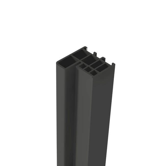 Drzwi zewnętrzne stalowe wejściowe pasywne Kalabria antracyt 90 prawe Splendoor