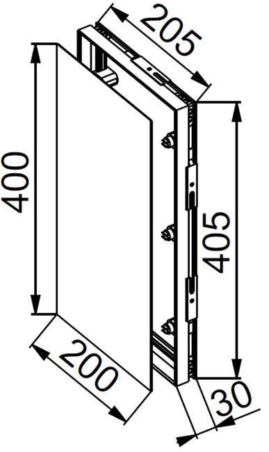 Drzwiczki rewizyjne MPCV 20 x 40 Standers