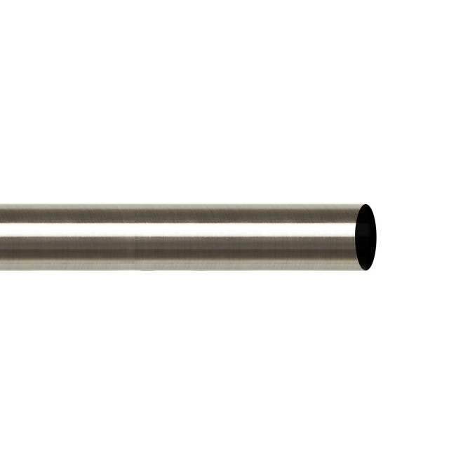 Drążek do karnisza 160 cm efekt stali 19 mm metalowy Inspire