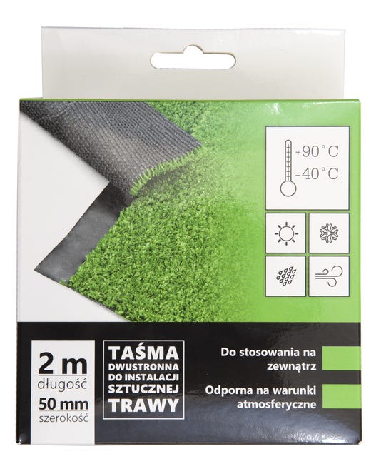 Dwustronna taśma klejąca do sztucznej trawy 50 mm x 2 m