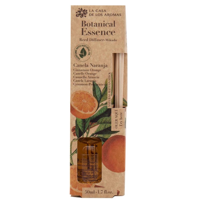 Dyfuzor zapachowy Botanic cynamon z pomarańczą 50 ml La Casa de los Aromas