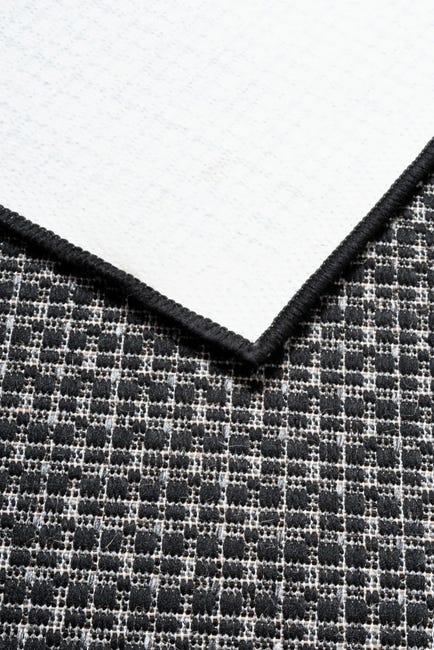 Dywan Emma Gel geometryczny antracytowy 60 x 120 cm