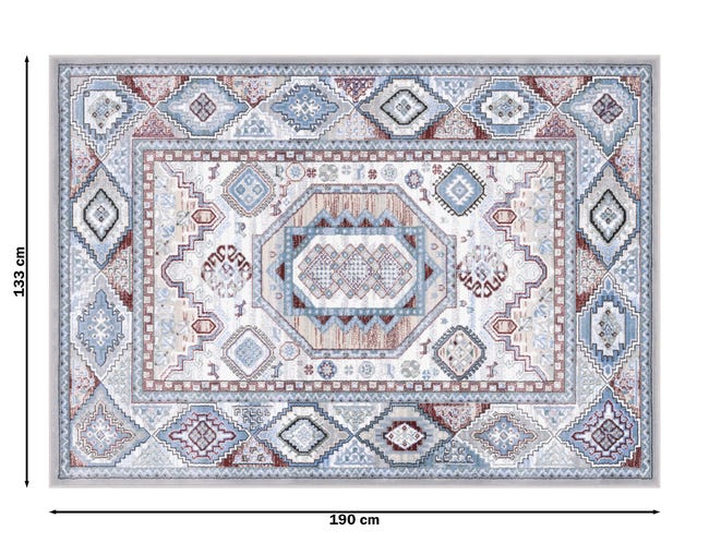 Dywan Lida Trato niebieski 133 x 190 cm