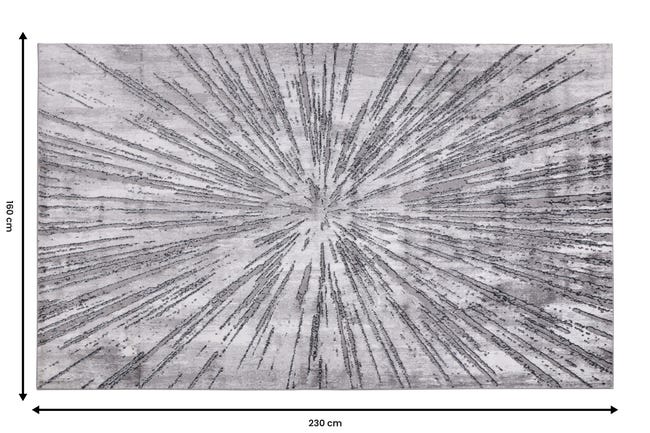 Dywan Pacyfik szaro-granatowy 160 x 230 cm