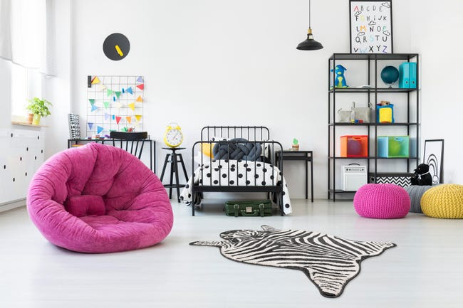 Dywan dziecięcy Bali Kids Zebra czarno-biały 100 x 150 cm