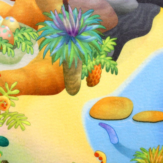Dywan dziecięcy Little Hippo Dino Park 75 x 112 cm