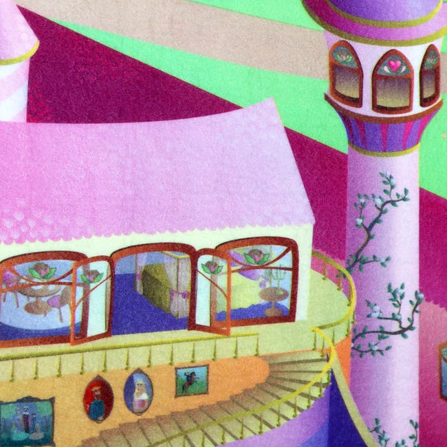 Dywan dziecięcy Little Hippo Princes Castel 75 x 112 cm