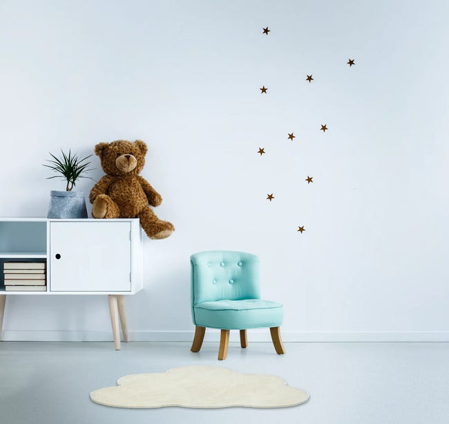 Dywan dziecięcy pluszowy Rabbit Chmurka biała 110 x 70 cm