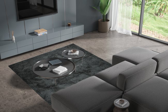 Dywan kwadratowy Misi Premium antracytowy 200 x 200 cm