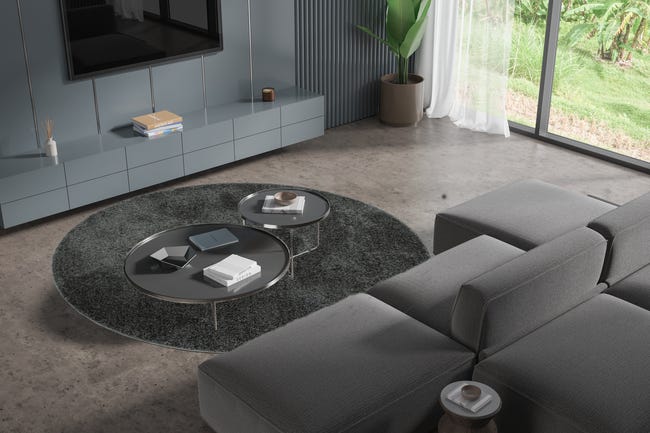 Dywan okrągły Misi Premium antracytowy śr. 120 cm