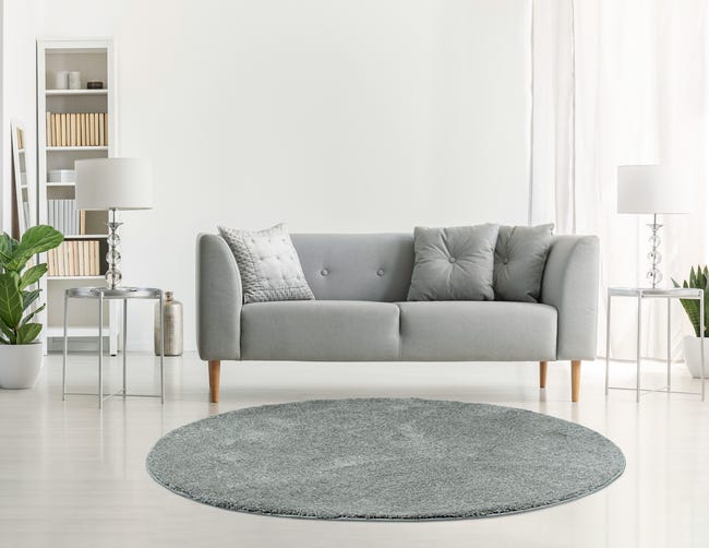 Dywan okrągły Misi Premium szary śr. 200 cm